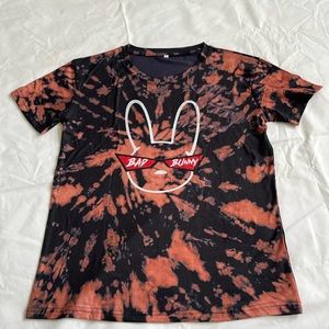 1310- Brand new Bad Bunny tie dyed tshirt- unisex- small